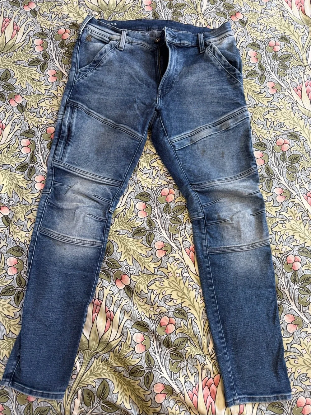 G-Star Raw Rackam Rackam Men's Skinny Blue Washed Jeans 34/30